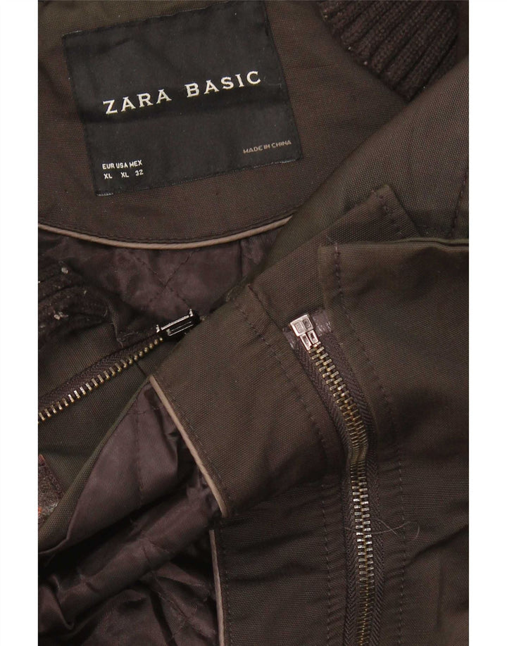 Zara Mujer Duffle Jacket ES 40 XL Marrón