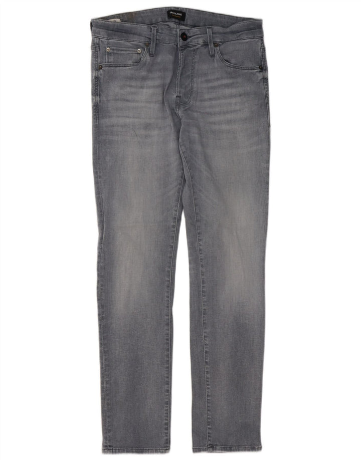 Jack & Jones Vaqueros Slim para Hombre W32 L30 Algodón Gris