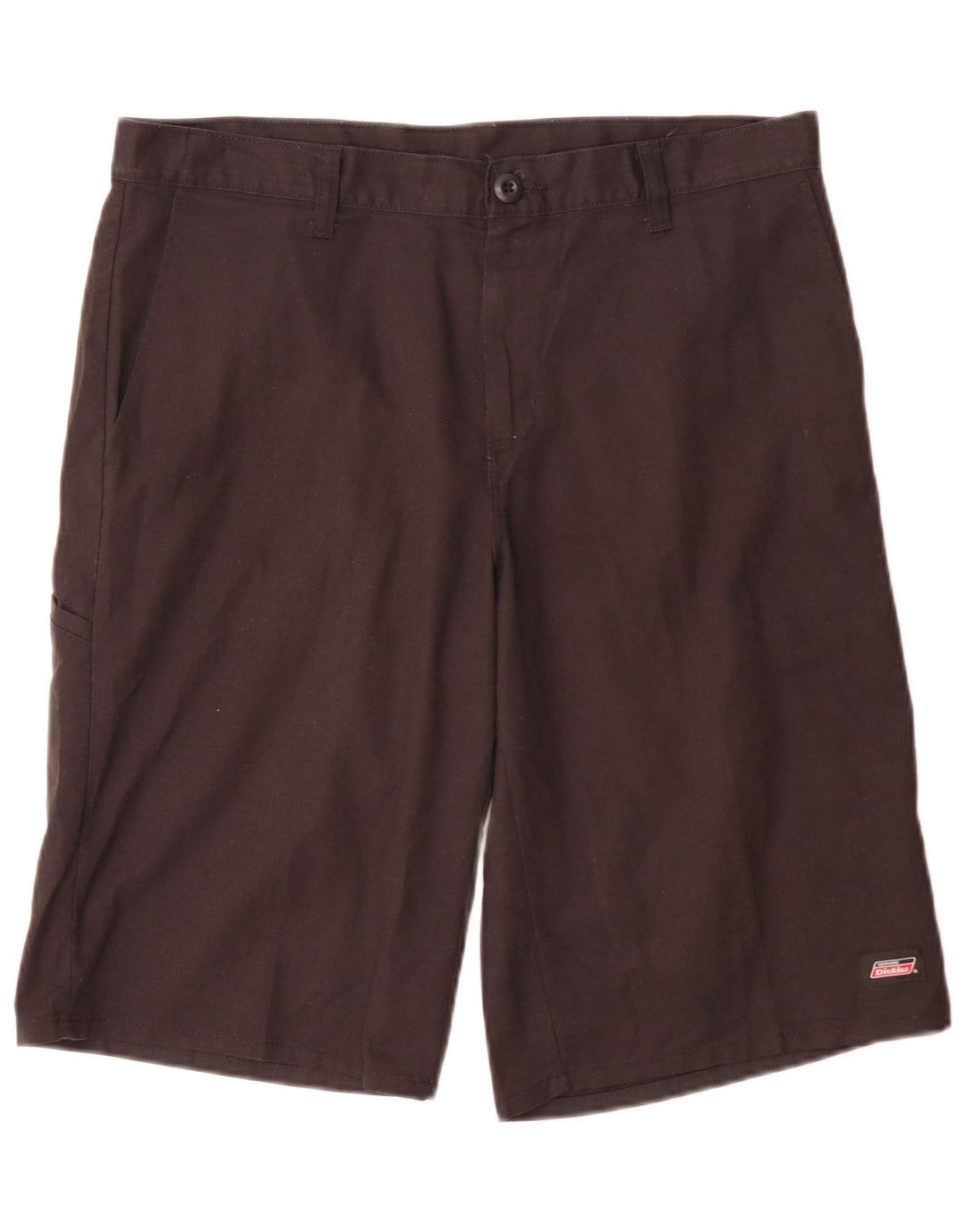 Dickies Pantalones cortos chinos regulares para hombre W34 Poliéster marrón grande