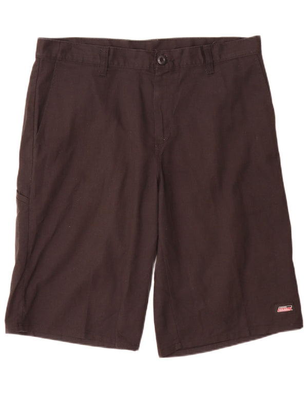 Dickies Pantalones cortos chinos regulares para hombre W34 Poliéster marrón grande