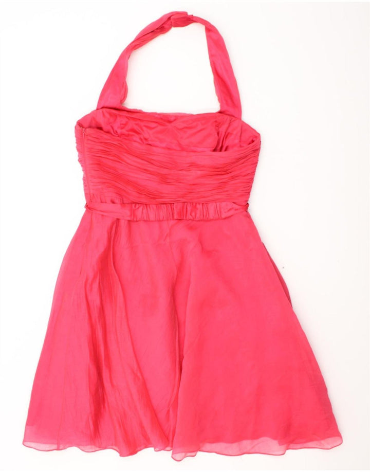 COAST Womens Halter Dress UK 16 Large Pink Lyocell Vintage Coast and Second-Hand Coast from Messina Hembry 