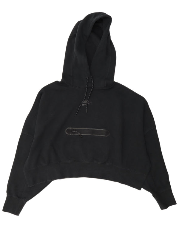 Nike - Jersey con capucha para mujer, talla extragrande, talla M, color negro