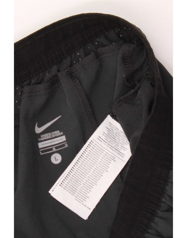 Nike - Pantalones cortos deportivos para hombre, talla grande, poliéster negro