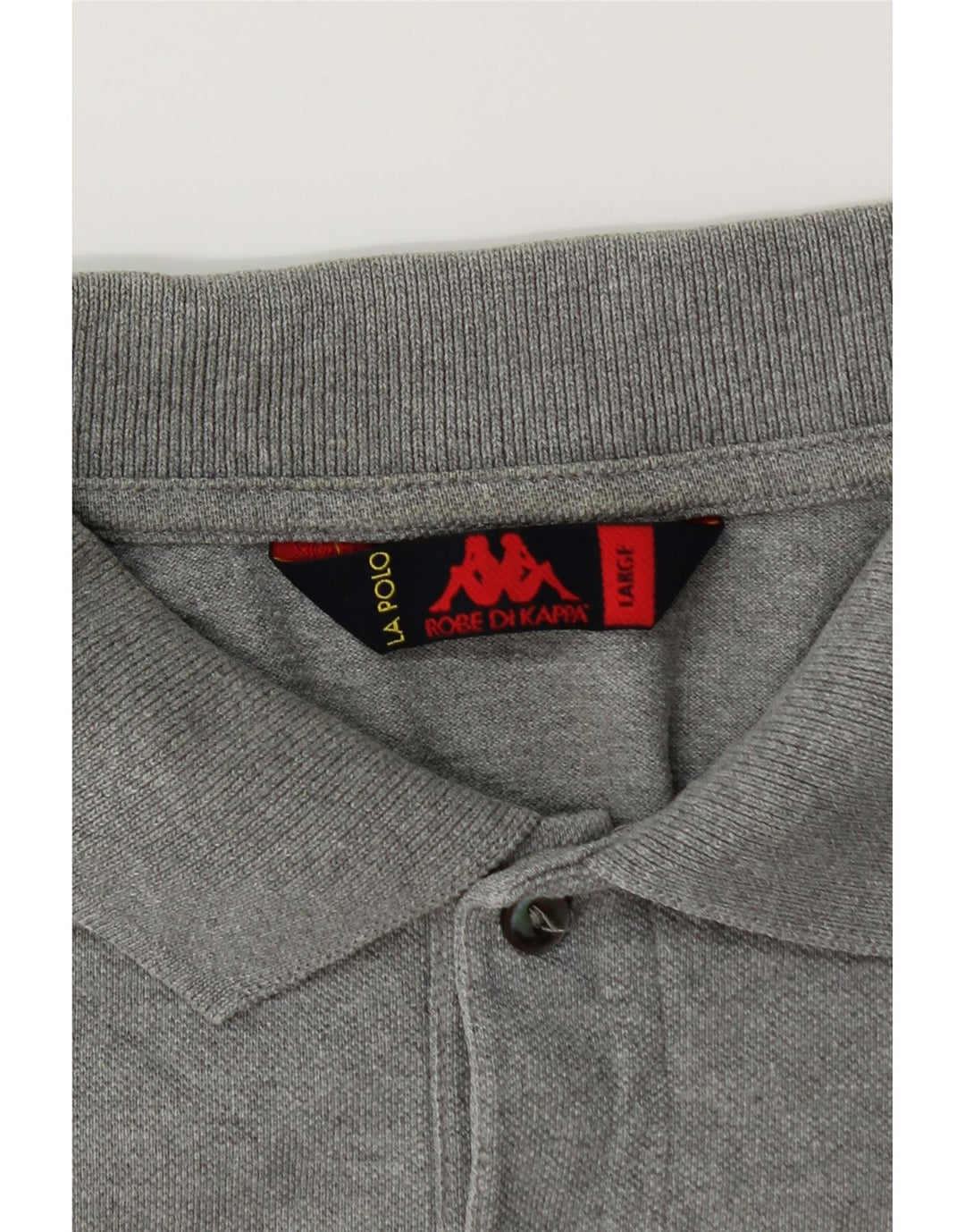 KAPPA Polo Hombre Grande Gris Algodón