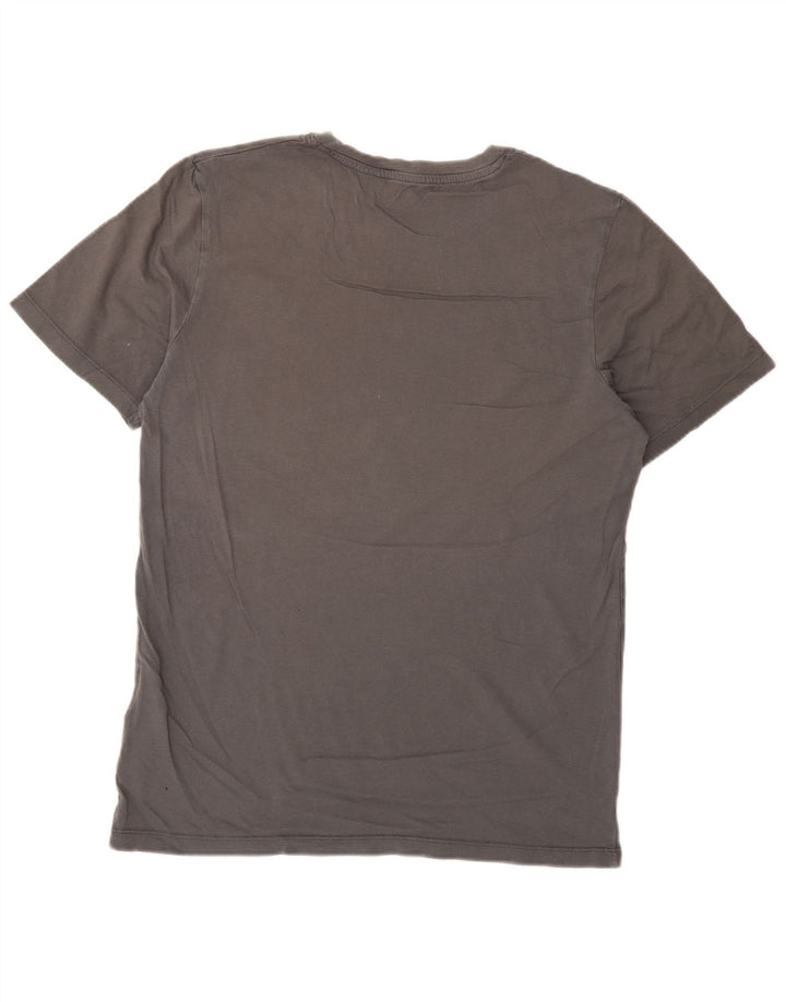 Jack & Jones Hombre Camiseta Gráfica Top Algodón Gris Medio