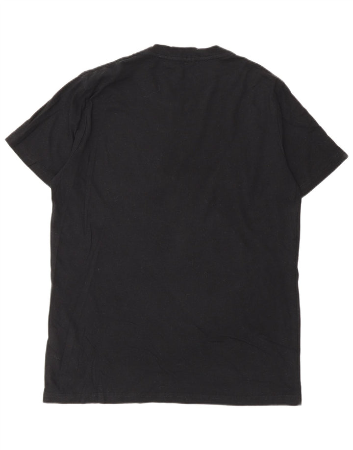 Converse - Camiseta gráfica para hombre, talla pequeña, algodón negro