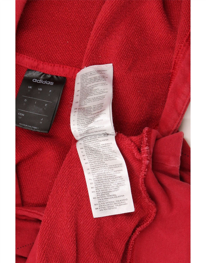 ADIDAS Jersey con capucha gráfica para hombre pequeño algodón rojo