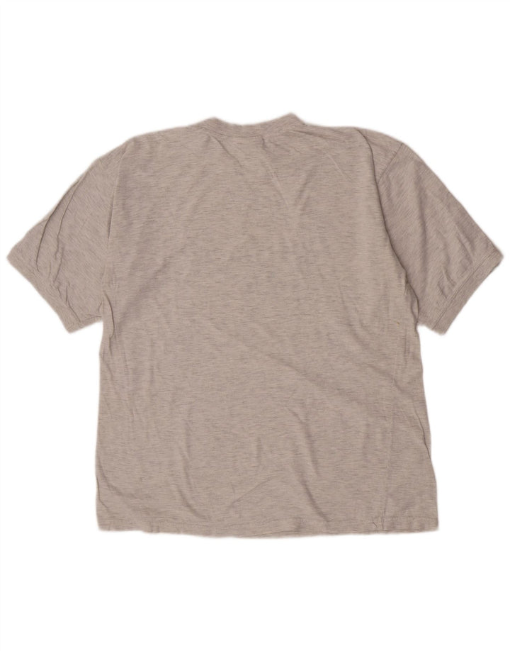 Reebok Camiseta gráfica para hombre Top de algodón moteado gris medio