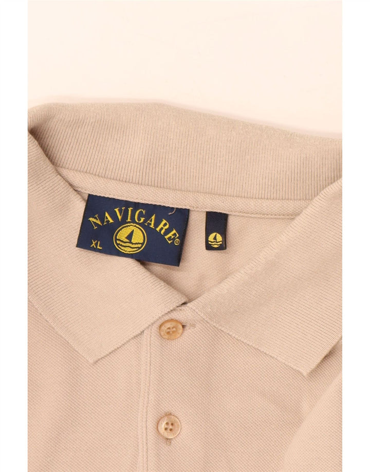 NAVIGARE Polo Manga Larga Hombre XL Algodón Beige