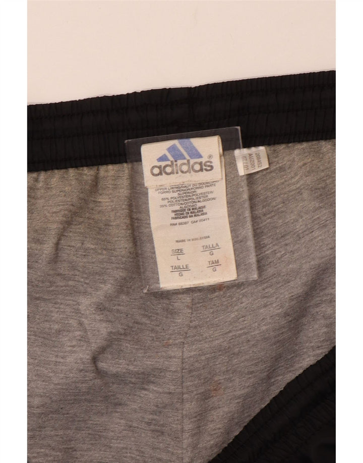 ADIDAS Hombre Cargo Chándal Pantalones Grande Negro Poliéster