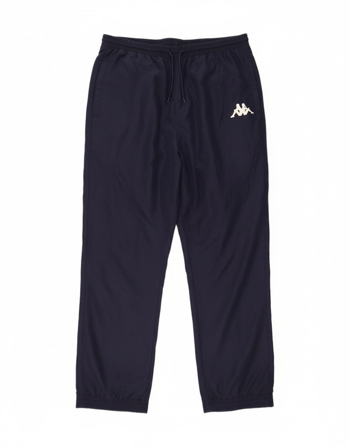 KAPPA Mens Graphic Tracksuit Trousers Joggers 2XL  Navy Blue Polyester