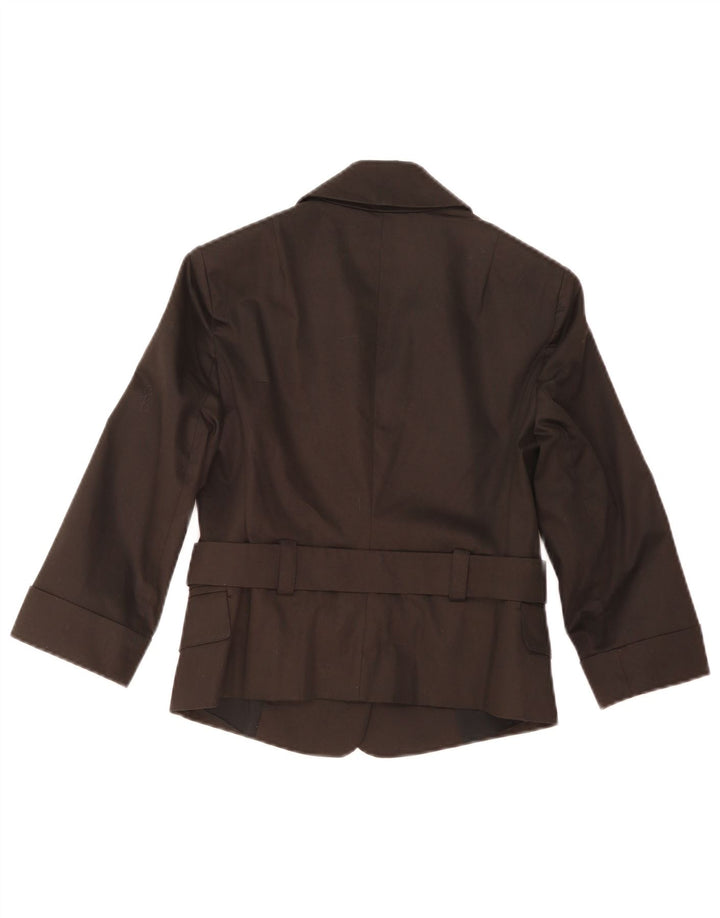 Patrizia Pepe Chaqueta tipo blazer corta con 2 botones para mujer IT 40 Small Black