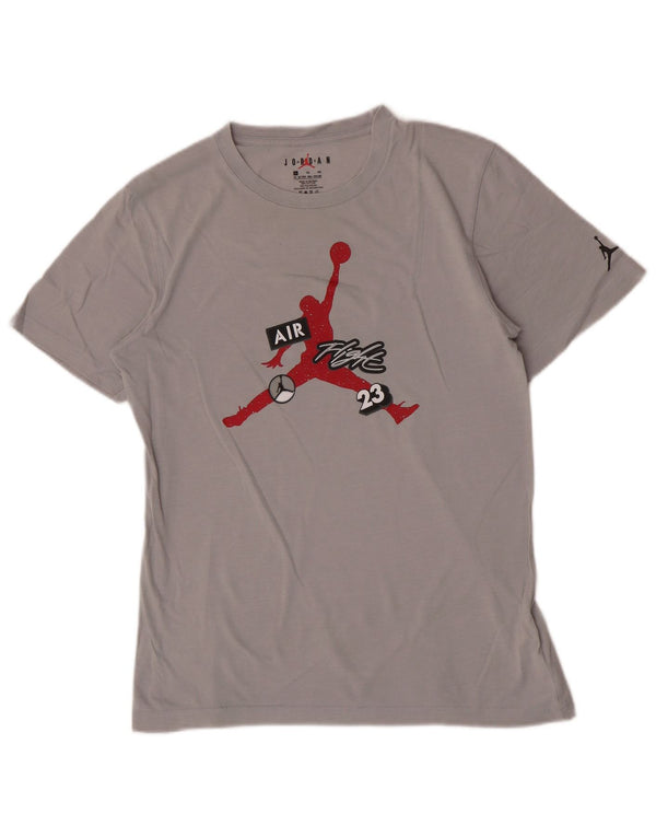 Jordan Camiseta Gráfica para Niños Top 13-14 Años XL Gris Algodón