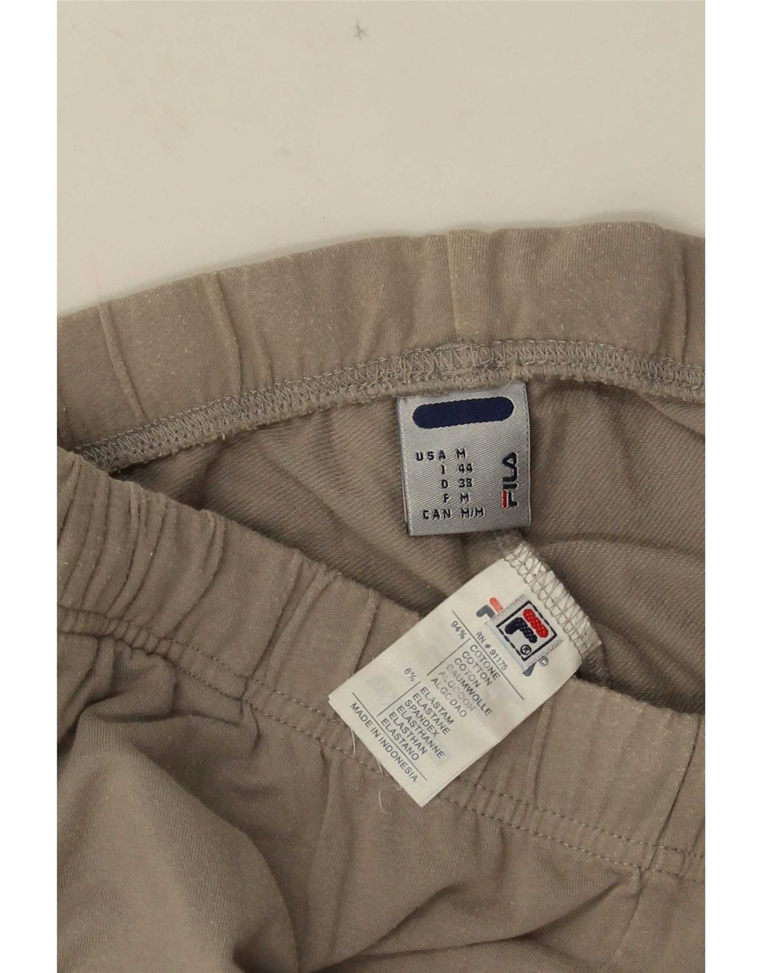 Fila Pantalones de chándal para mujer UK 42 Algodón gris medio