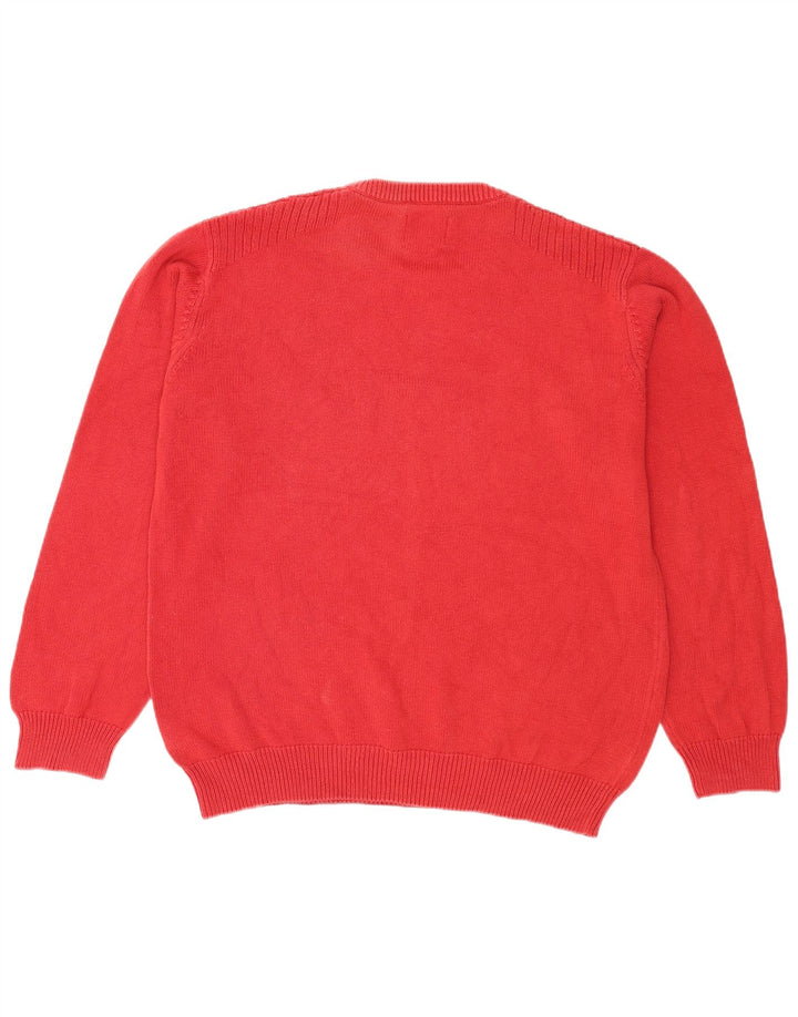 Wrangler Jersey De Cuello Redondo Para Hombre XL Algodón Rojo
