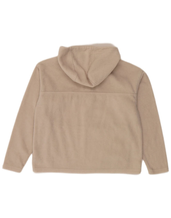 Columbia Jersey de Forro Polar con Capucha y Cuello con Cremallera de Gran tamaño para Mujer UK 10 Small Beige