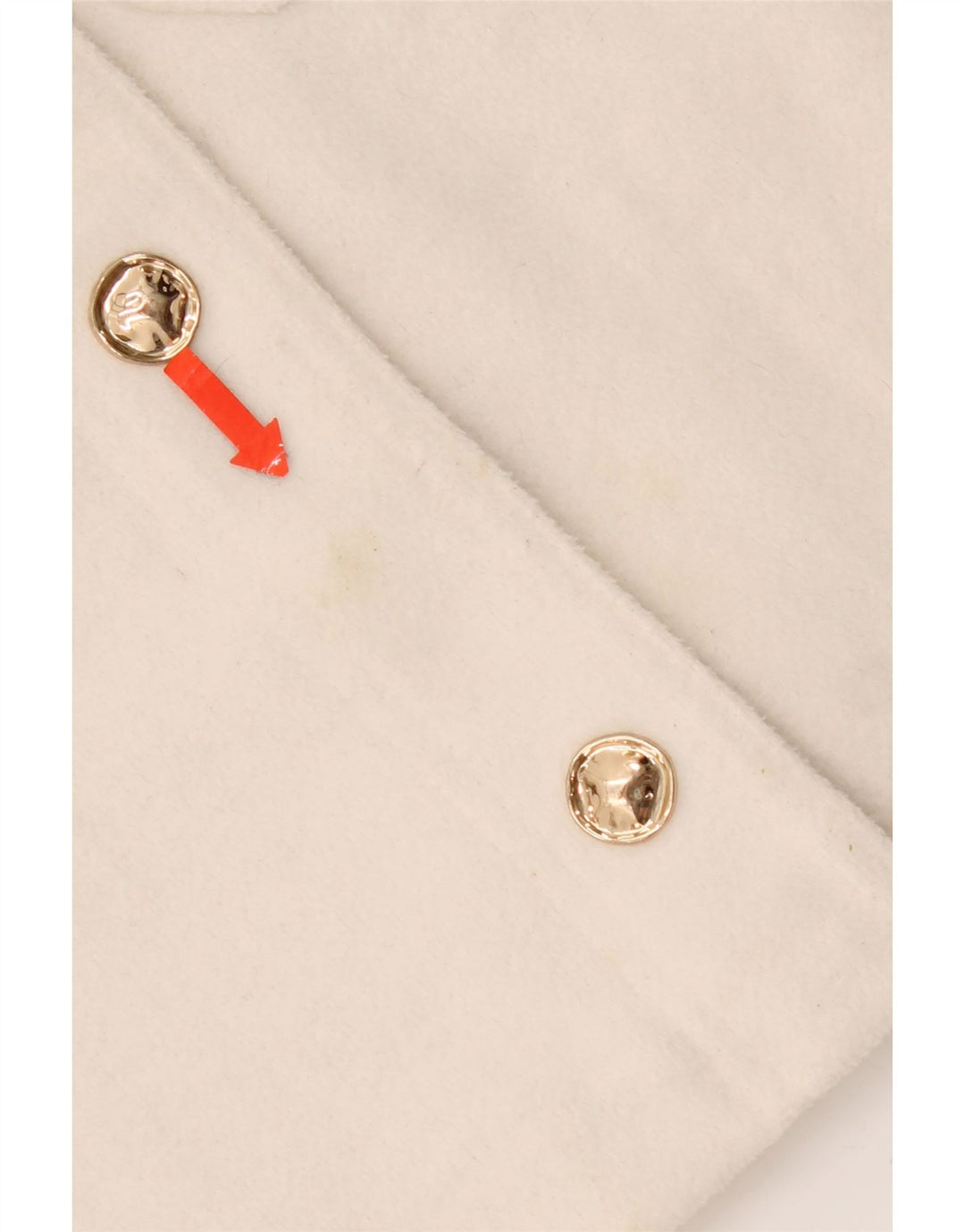 Zara Mujer Chaqueta Corta De 4 Botones UK 10 Small Poliéster Blanco