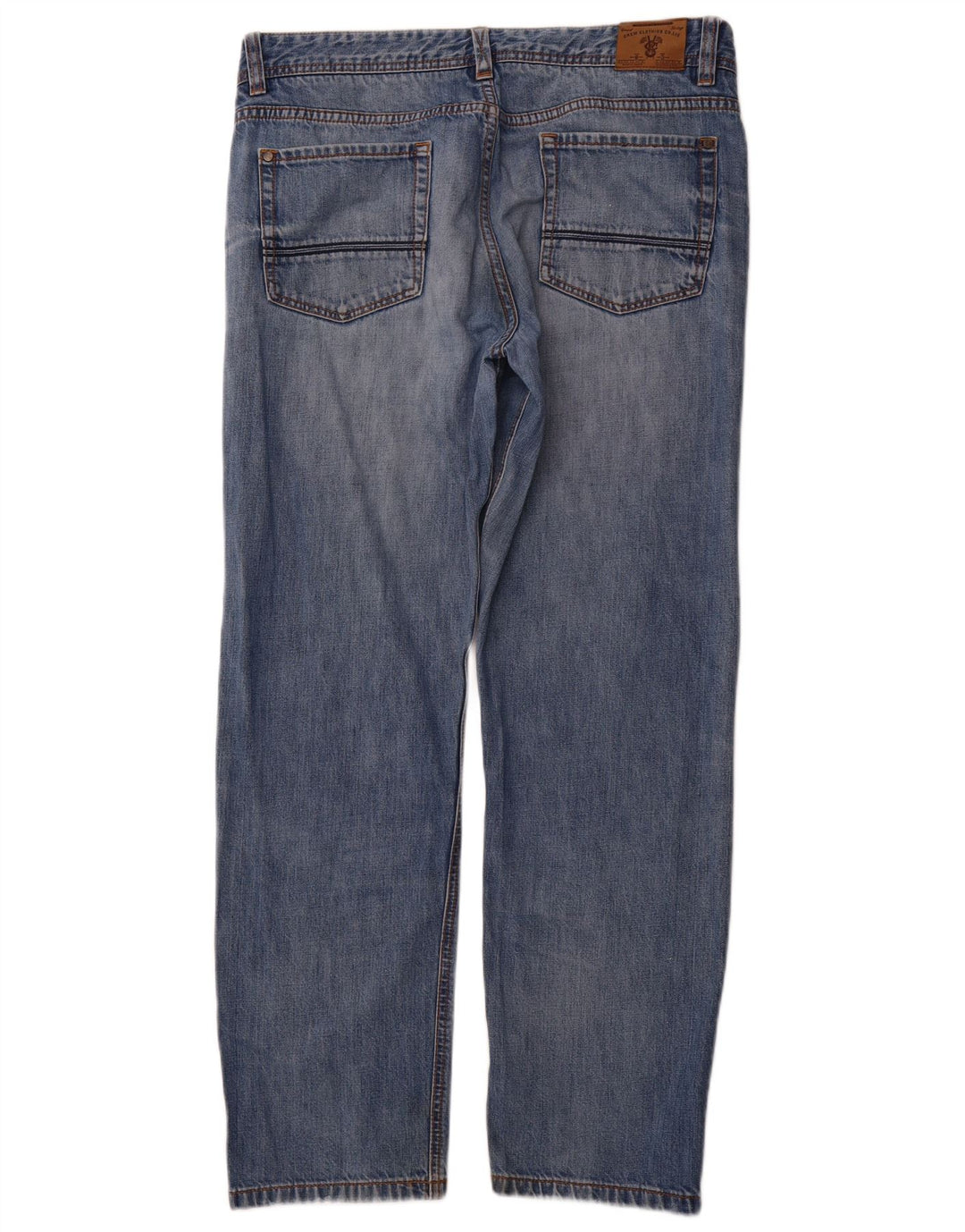 CREW CLOTHING Vaqueros rectos para hombre W36 L31 Algodón azul