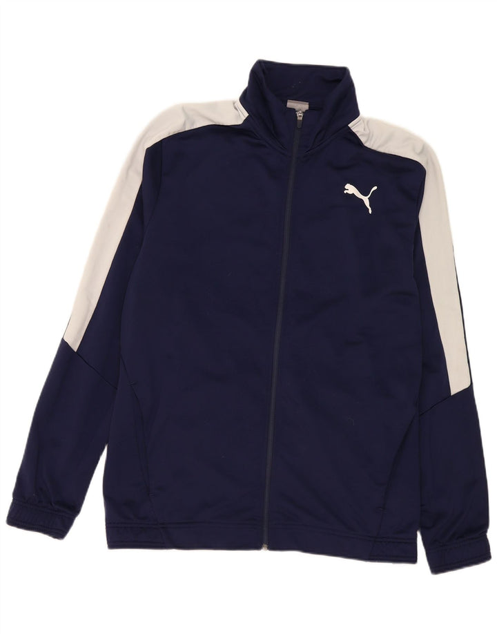 Puma Chaqueta de chándal para hombre, talla 2XL, color azul marino