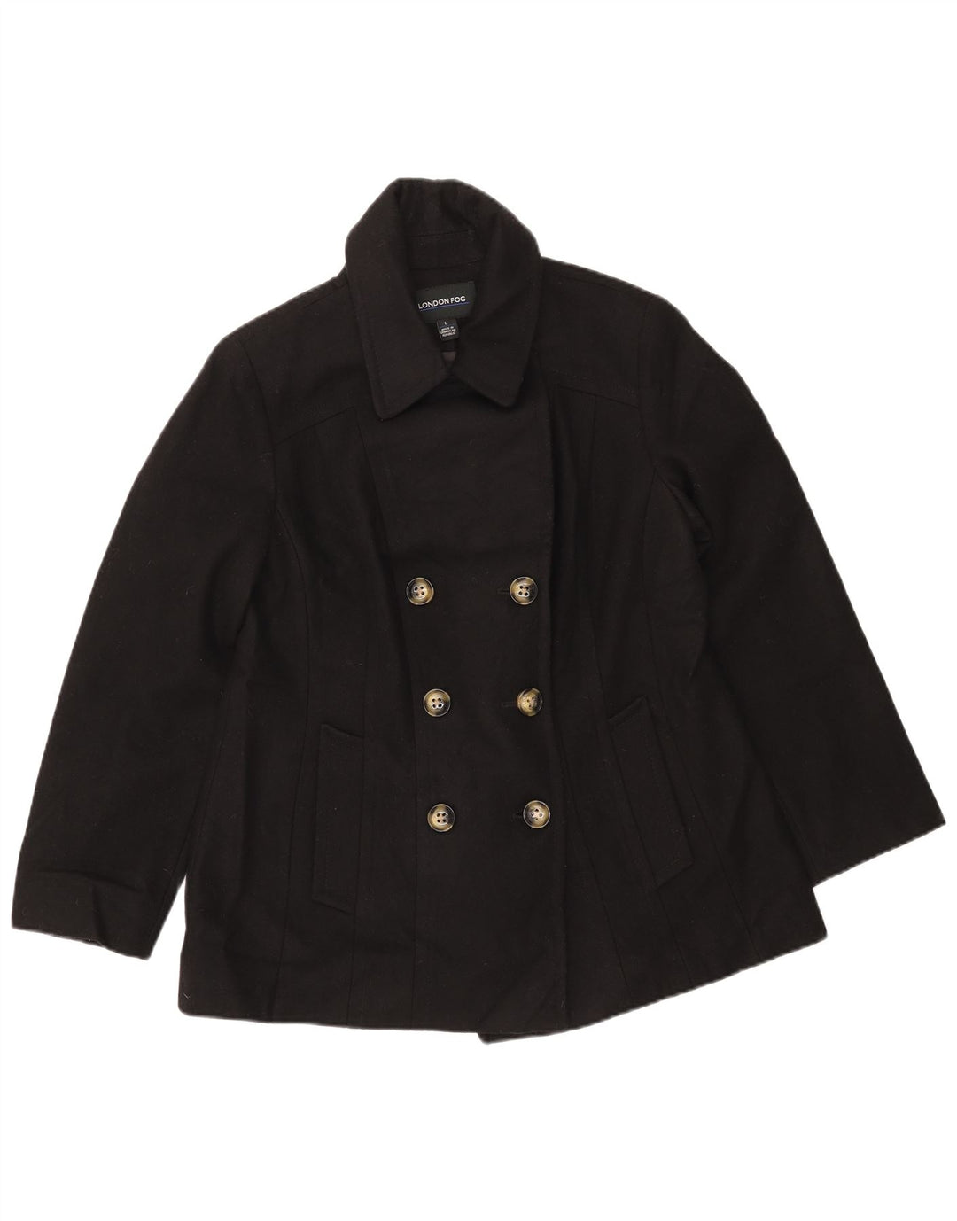 LONDON FOG Chaquetón para Mujer UK 46 Grande Negro