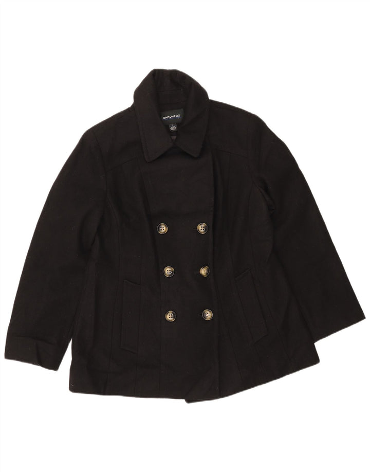 LONDON FOG Chaquetón para Mujer UK 46 Grande Negro