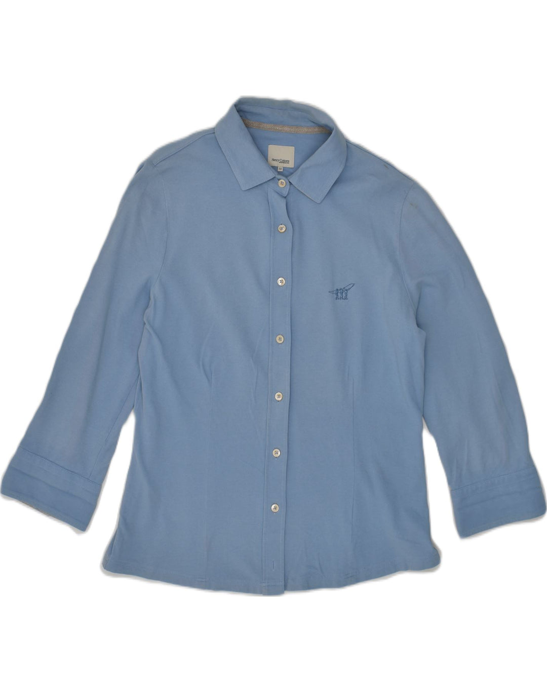 HENRY COTTONS Womens Shirt IT 50 XL Blue Cotton | Vintage Henry Cottons | Thrift | Second-Hand Henry Cottons | Used Clothing | Messina Hembry 