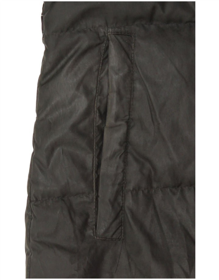 Adidas Chaqueta acolchada con capucha para mujer UK 8/10 Small Black Poliéster