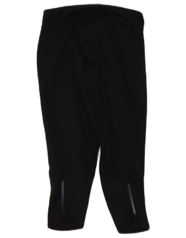 Adidas Mujer Climalite Capri Leggings UK 4/6 XS Negro Poliéster
