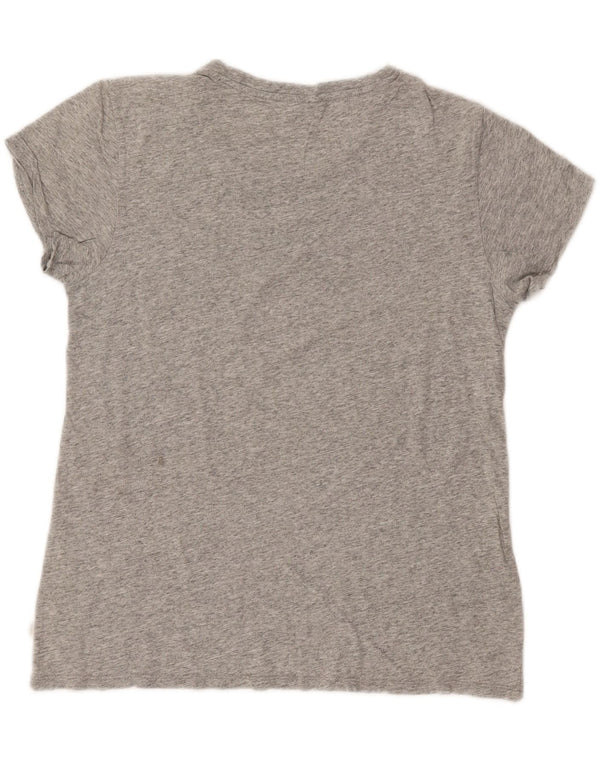 LEVI'S Camiseta gráfica para mujer Top UK 42 Gris medio moteado