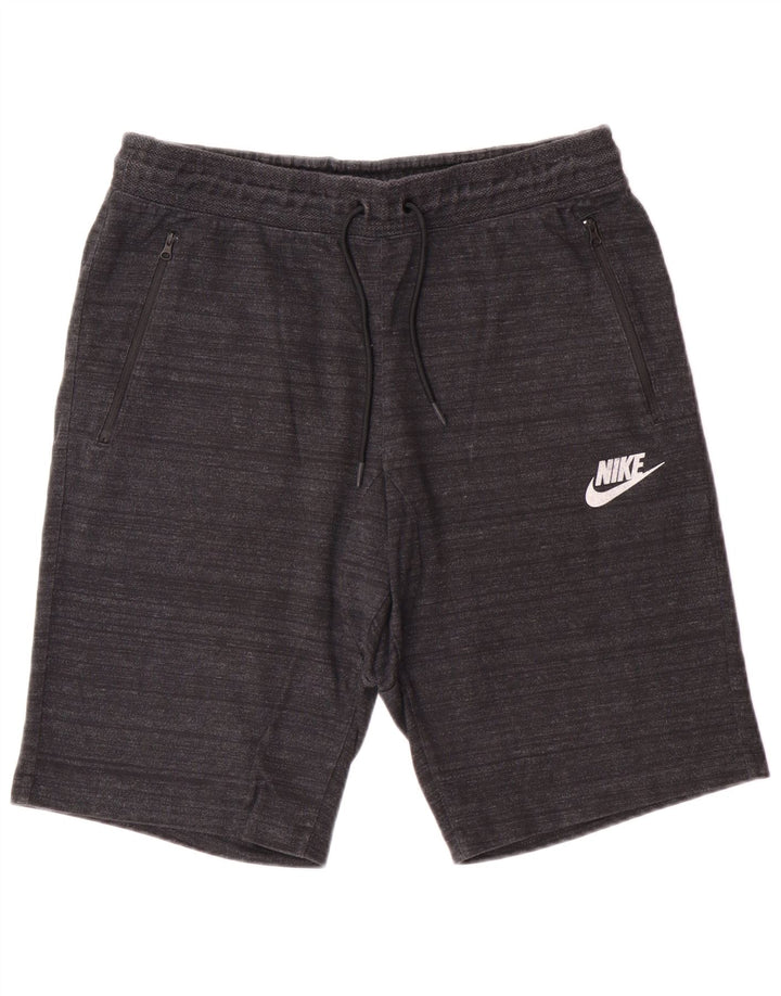 Nike - Pantalones cortos deportivos para hombre (algodón gris grande)
