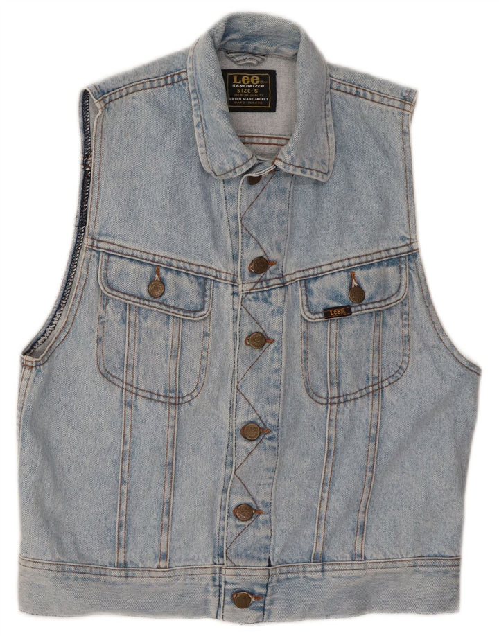 Lee Mens Denim Gilet UK 36 Pequeño Algodón Azul