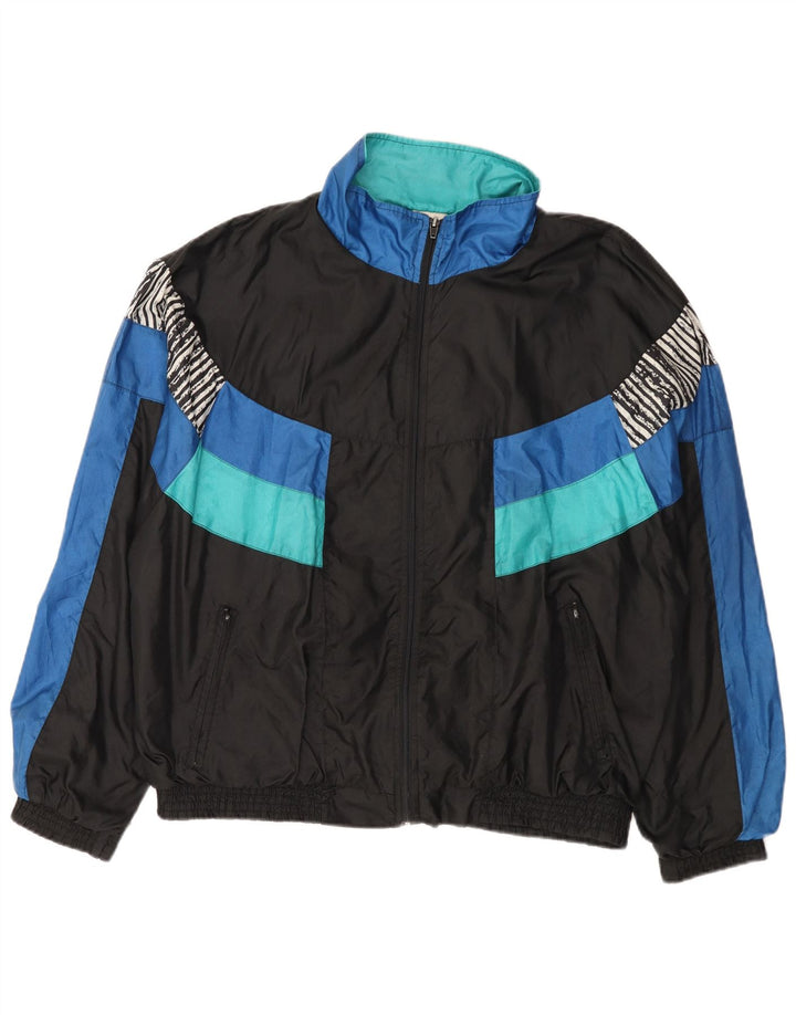 Marcel Clair Chaqueta de chándal para hombre XL Poliamida color block negro