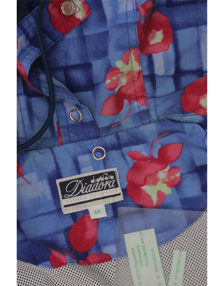 Diadora Chubasquero extragrande con capucha para mujer UK 44 Poliamida azul medio