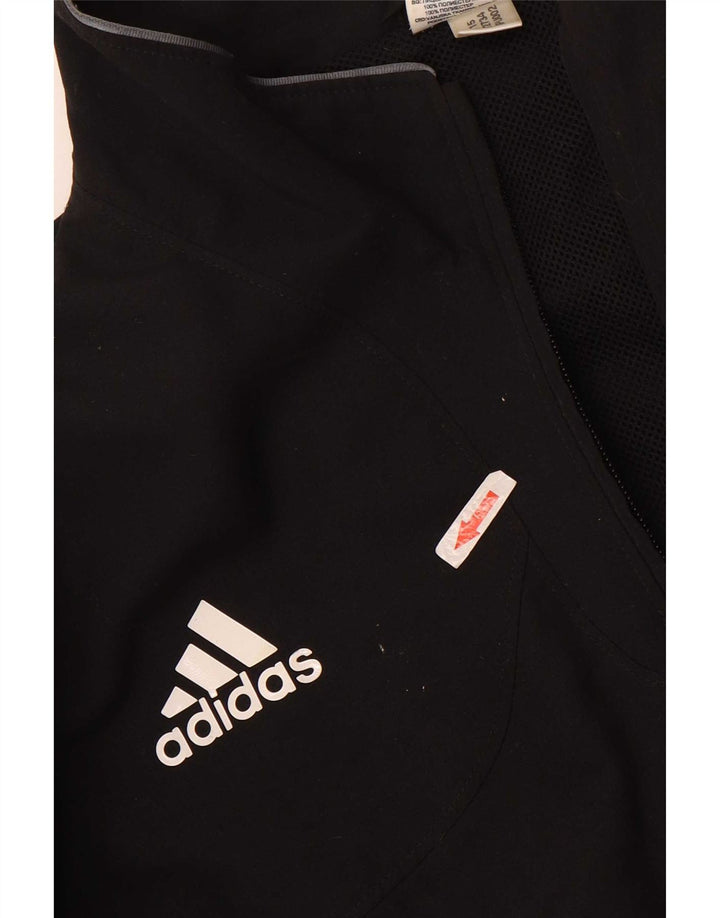 Adidas Chaqueta de chándal para hombre UK 48/50 XL Poliéster negro