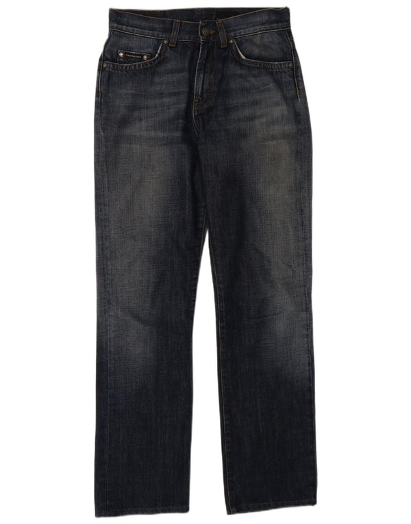Calvin Klein Jeans rectos para hombre W28 L30 Algodón azul