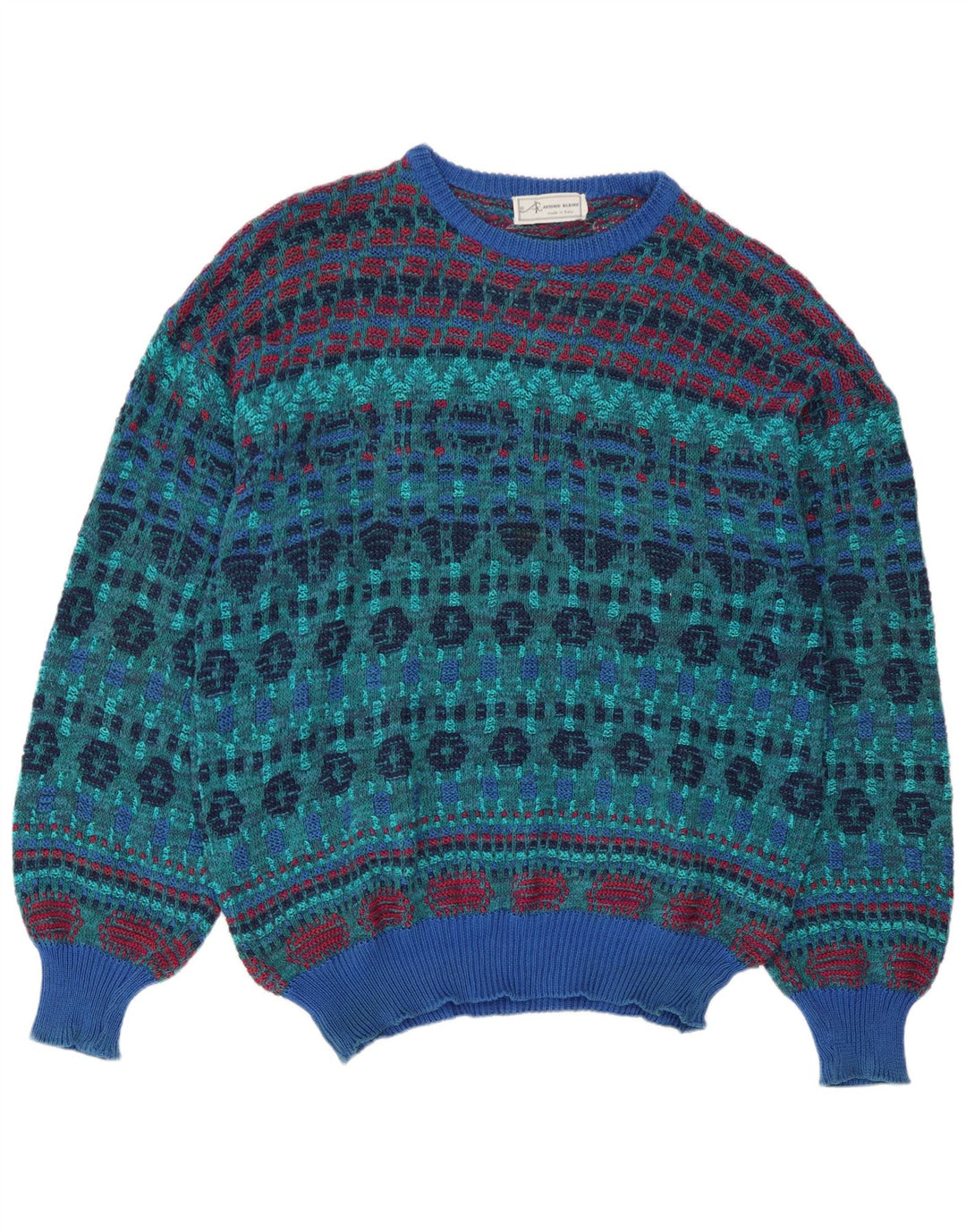 Rantonio Rubino Jersey para Hombre con Cuello Barco IT 54 XL Multicolor