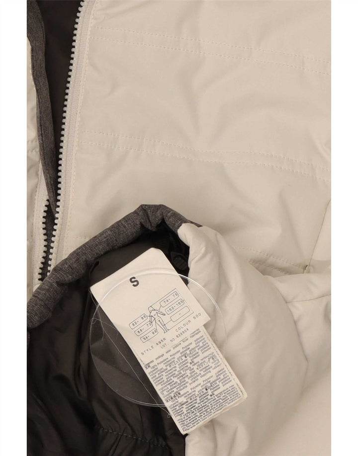 Brugi Chaqueta de esquí con capucha para mujer UK 40 Small White Colourblock Poliéster
