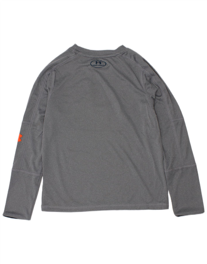 Under Armour Camiseta gráfica de manga larga para niño 6-7 años XS Gris