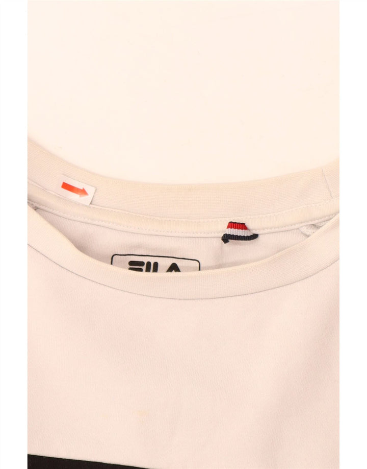 FILA Hombre Sudadera Gráfica Jersey Medium Multicolor Colorblock