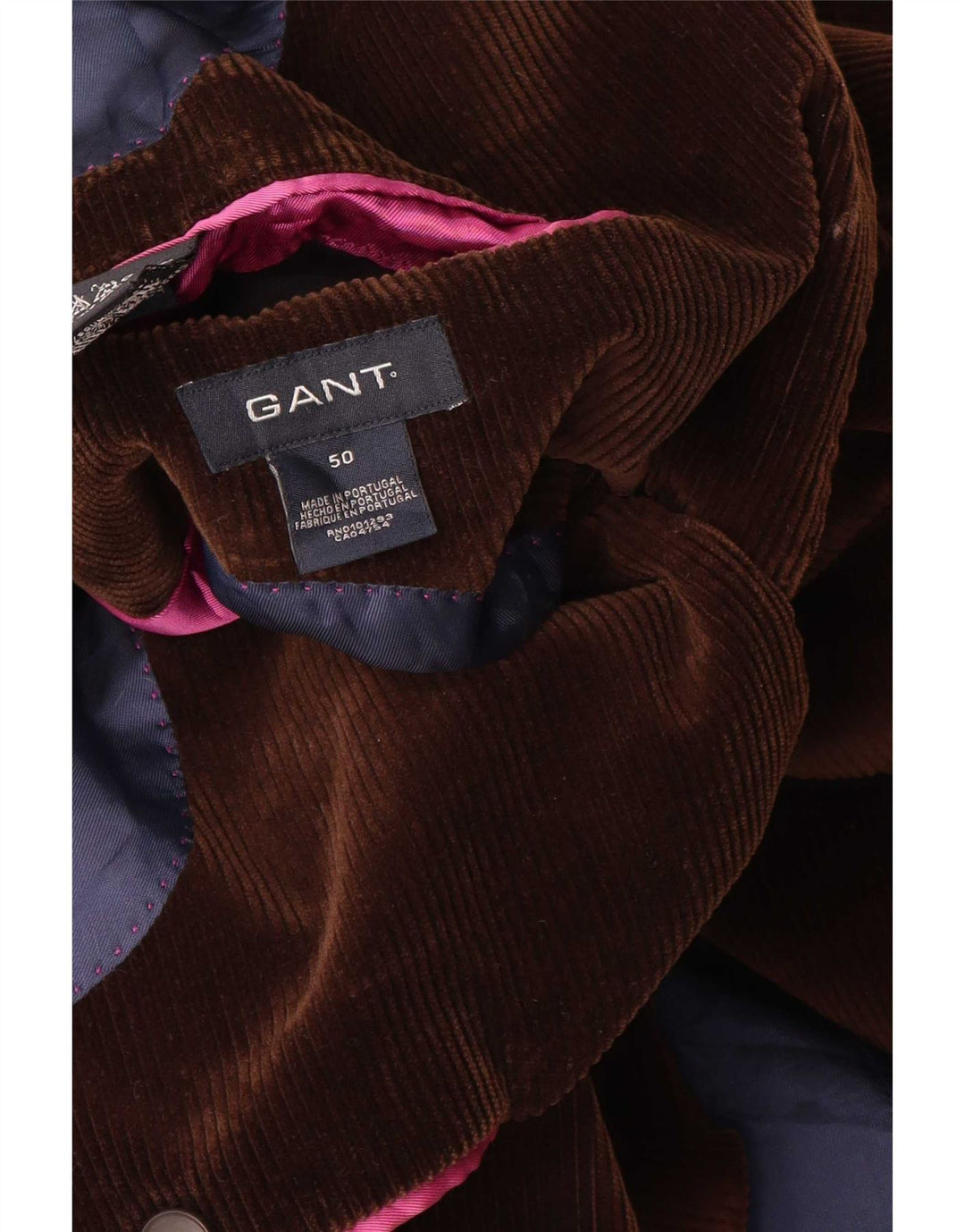 Gant Chaqueta tipo blazer de pana con 2 botones para hombre EU 50 Large Marrón Algodón