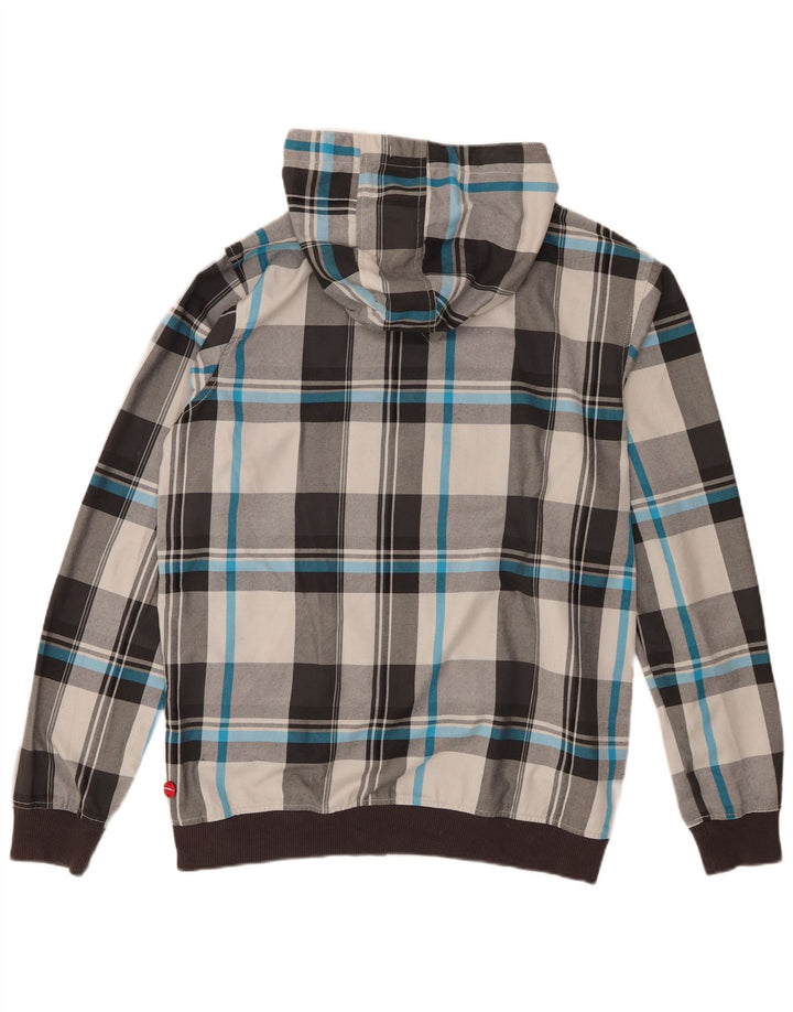 O'Neill Chaqueta bomber con capucha para hombre UK 44 2XL Poliéster a cuadros gris