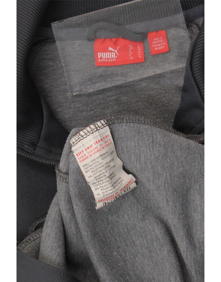 Puma Chaqueta de chándal gráfica para mujer UK 40 Gris medio Colorblock