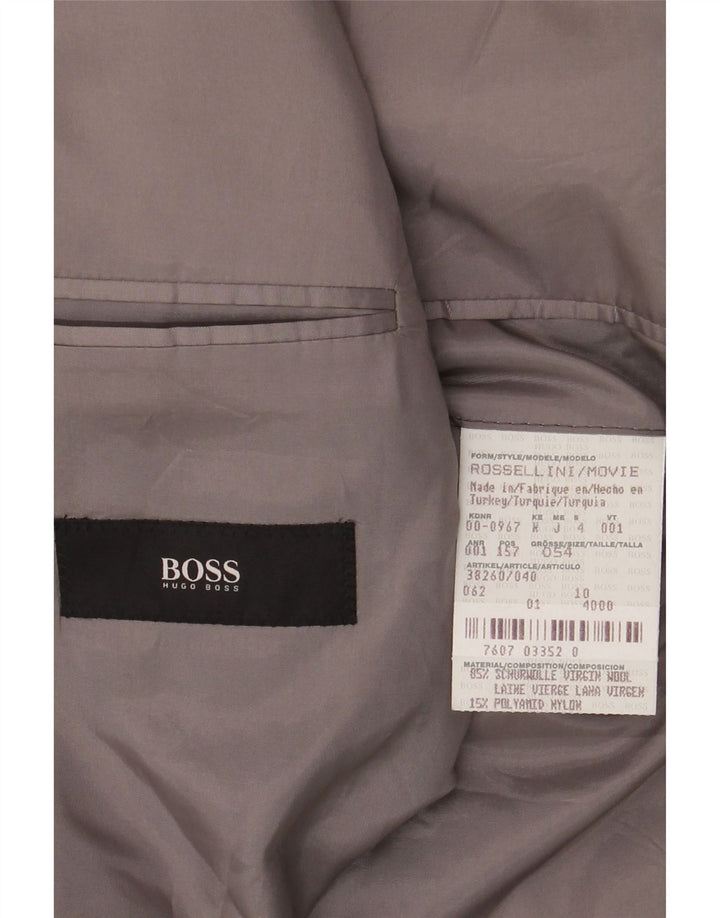 HUGO BOSS Chaqueta tipo blazer de 3 botones para hombre EU 54 2XL Rayas negras