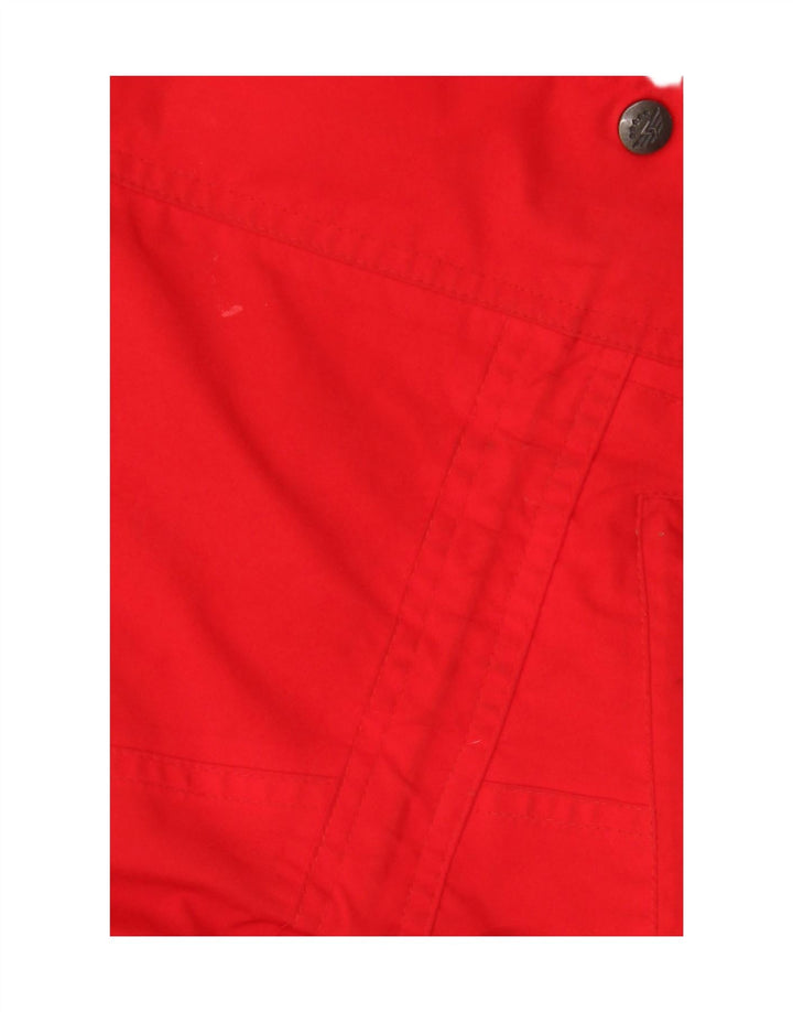 SCHOFFEL Chubasquero extragrande para mujer UK 10 Pequeño rojo Colorblock Poliéster