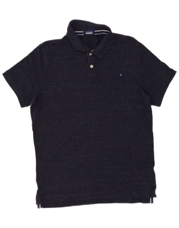 Superdry Polo De Corte Regular Para Hombre 2XL Algodón Moteado Azul Marino
