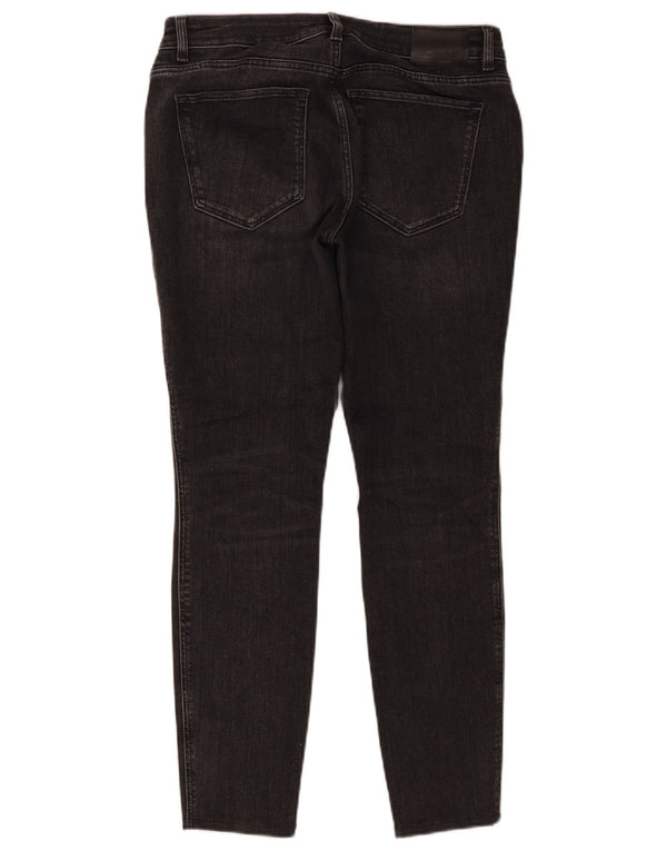 Massimo Dutti Jeans Ajustados De Tiro Medio Para Mujer EU 38 Small W28 L27 Gris Algodón