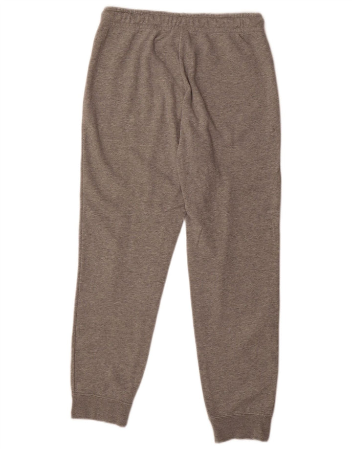 NIKE Womens Tracksuit Trousers Joggers UK 14 Medium Grey Cotton