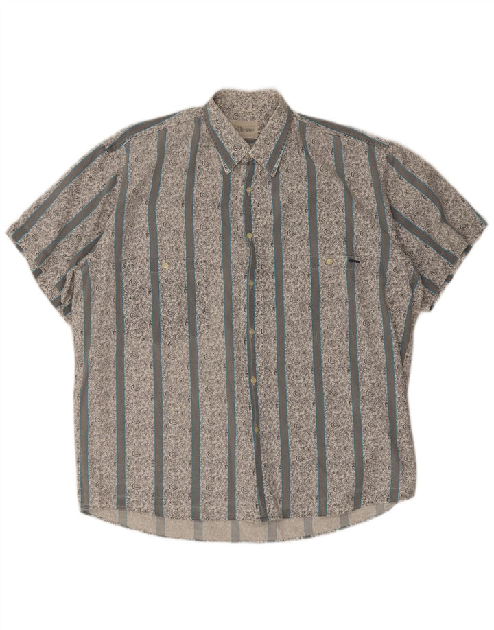 Ellesse Camisa Manga Corta Hombre Talla 16 41 Grande Blanco Floral