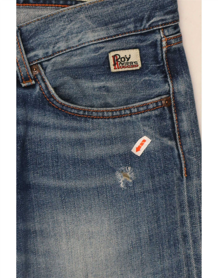 Roy Rogers - Vaqueros ajustados para hombre IT 47 mediano W33 L33 algodón azul