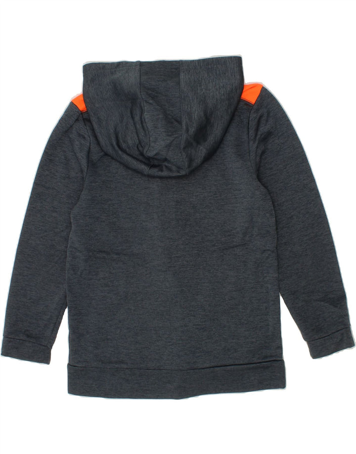 ADIDAS Boys Zip Hoodie Sweater 6-7 Years Grey Flecked Polyester Vintage Adidas and Second-Hand Adidas from Messina Hembry 